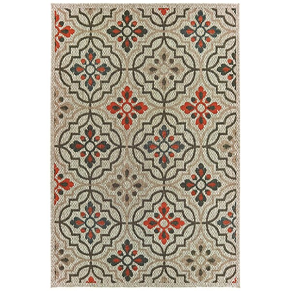 Oriental Weavers 5 ft. 3 in. x 7 ft. 3 in. Latitude Rectangle Rug Grey - L709Y3160220ST