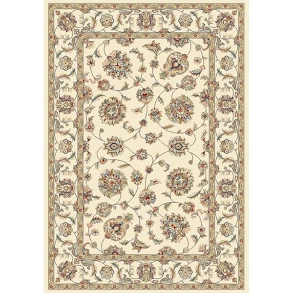 Dynamic Rugs Dynamic Rugs AN710573656464 Ancient Garden 6 ft. 7 in. x 9 ft. 6 in. 57365-6464 Rug - Ivory/Ivory - AN710573656464