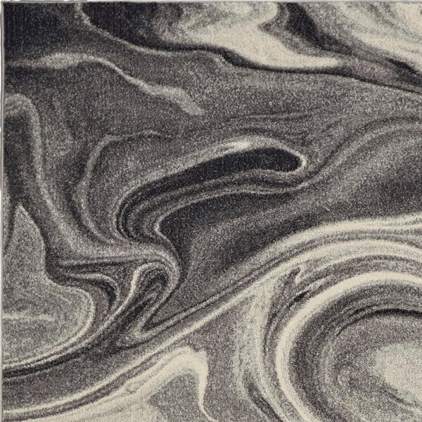 Homeroots 39 x 59 in. Grey Polypropylene Rug - 375610