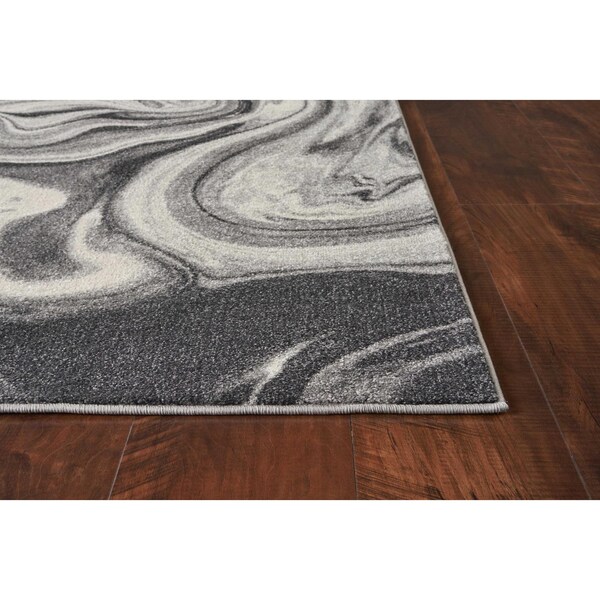Homeroots 39 x 59 in. Grey Polypropylene Rug - 375610