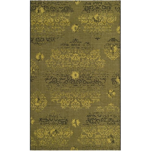 Safavieh 4 x 6 ft. Rectangle Contemporary Palazzo Black and Green Area Rug - PAL129-56C10-4