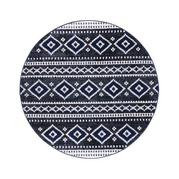 Safavieh Round Adirondack Global Area Rug, Dark Grey & Ivory - 6 x 6 ft. - ADR277H-6R