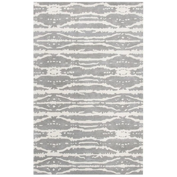 Safavieh 8 ft. 3 in. x 11 ft. Soho Contemporary Rectangle Hand Tufted Rug - Gray & Ivory - SOH656F-9