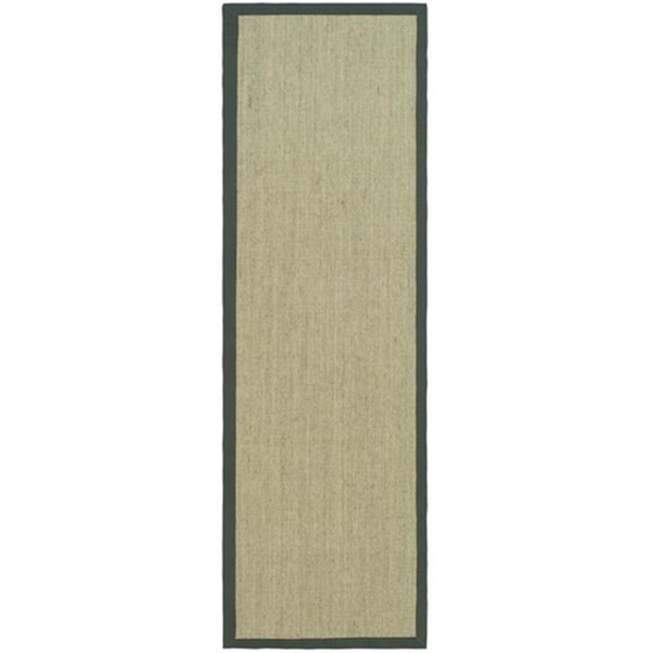Safavieh Natural Fiber Power Loomed Runner Rug- Marble - Grey- 2 ft. 6 in. x 10 ft. - NF441B-210