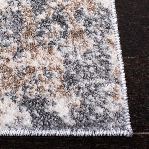 Safavieh 2 x 8 ft. Aston 700 Runner Modern Contemporary Rug Light Grey & Grey - ASN710F-28