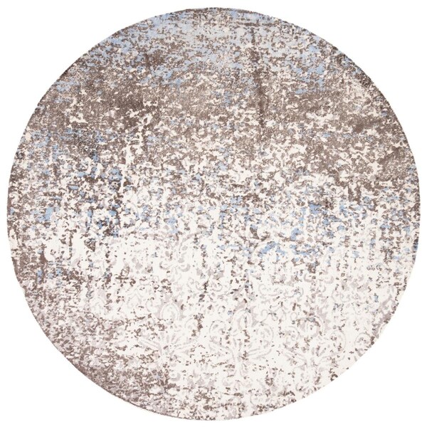 Safavieh Expression Hand Tufted Round Area RugIvory & Grey 6 x 6 ft. - EXP477F-6R