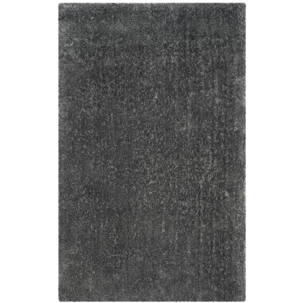 Safavieh 5 x 8 ft. Luxe Shag Hand Tufted Rug, Grey - Medium Rectangle - SGX160C-5