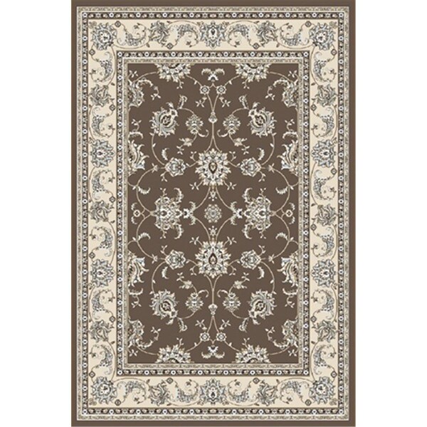 Radici Usa Inc Radici 1780-0014-BROWN Pisa Round Brown Traditional Turkey Area Rug; 5 ft. 3 in. - 1780/0014/BROWN