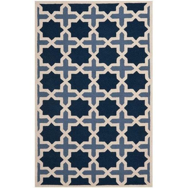 Safavieh 11 x 15 ft. Oversized Transitional Cambridge- Light Blue and Ivory Hand Tufted Rug - CAM127A-1115