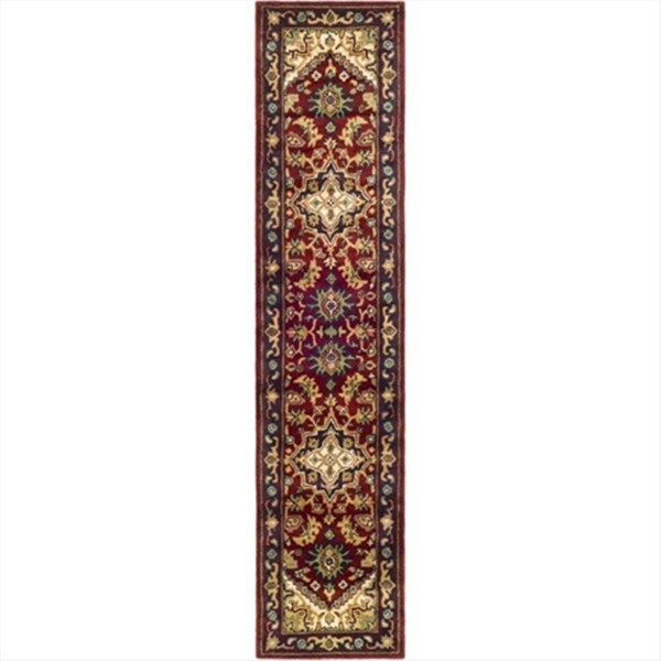 Safavieh 2 ft. - 3 in. x 20 ft. Runner- Traditional Heritage Red Hand Tufted Rug - HG625A-220