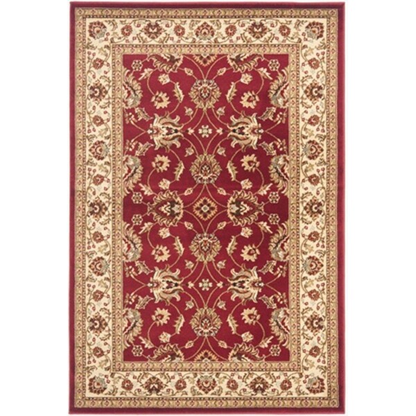 Safavieh 4 x 6 ft. Small Rectangle Lyndhurst Red and Ivory Traditional Rug - LNH553-4012-4
