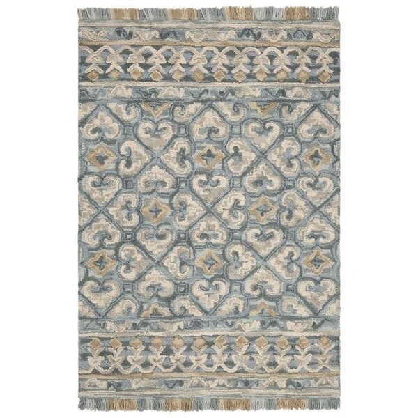 Safavieh Blossom Medium Rectangle Rugs, Light Beige and Blue - 4 x 6 ft. - BLM420A-4