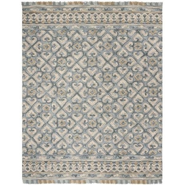 Safavieh Blossom Medium Rectangle Rugs, Light Beige and Blue - 4 x 6 ft. - BLM420A-4