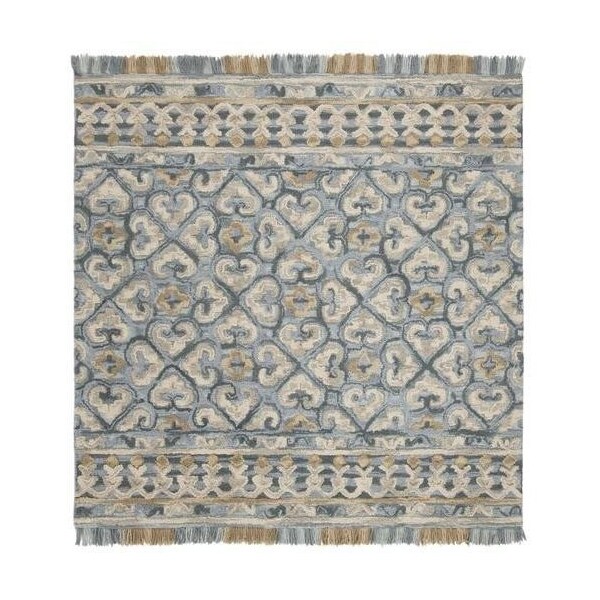 Safavieh Blossom Medium Rectangle Rugs, Light Beige and Blue - 4 x 6 ft. - BLM420A-4