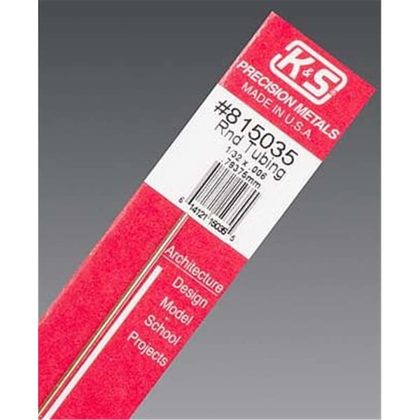 K&S Engineering K&S Engineering K-S815035 0.03 in. Round Tubing - K+S815035