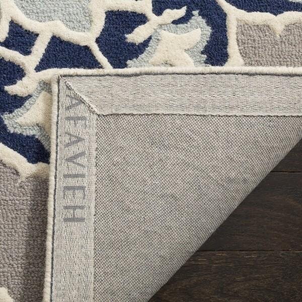 Safavieh 2 x 3 ft. Bellagio Hand Tufted Rug, Accent - Navy Blue and Ivory - BLG610C-2