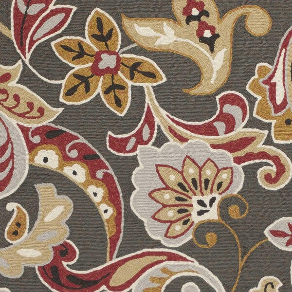 Homeroots 2 ft. x 3 ft. UV-Treated Polypropylene Taupe Area Rug - 353298