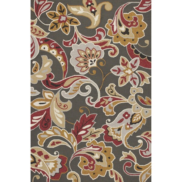Homeroots 2 ft. x 3 ft. UV-Treated Polypropylene Taupe Area Rug - 353298