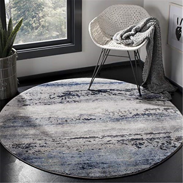 Safavieh 5 ft. 3 in. x 5 ft. 3 in. Galaxy Round Power-Loomed Rug Gray & Ivory - GAL119F-5R