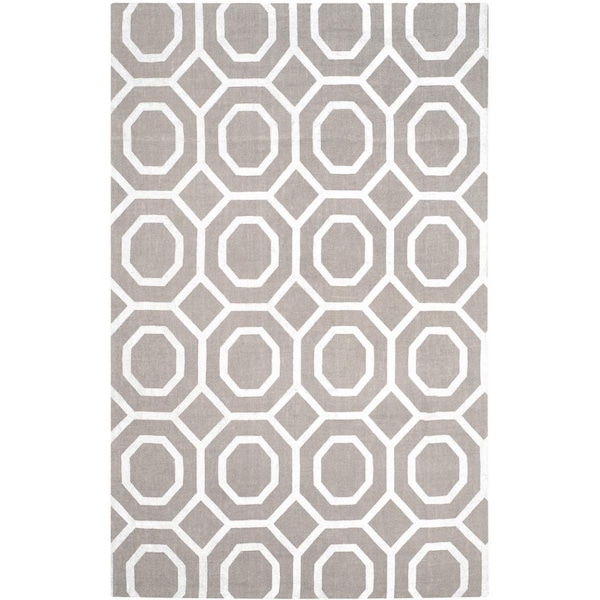 Safavieh 8 x 10 ft. Cedar Brook Rectangle Hand-Loomed Rug Gray & Ivory - CDR801F-8