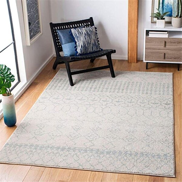 Safavieh Tulum 3 x 3 ft. Round Area Rug, Ivory & Light Grey - TUL229D-3R