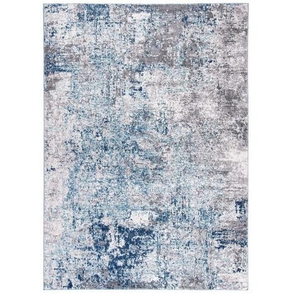 Safavieh 3 x 5 ft. Aston 700 Rectanglar Modern Contemporary Rug Light Blue & Grey - ASN705M-3