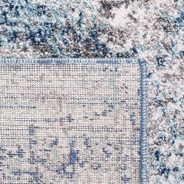 Safavieh 3 x 5 ft. Aston 700 Rectanglar Modern Contemporary Rug Light Blue & Grey - ASN705M-3