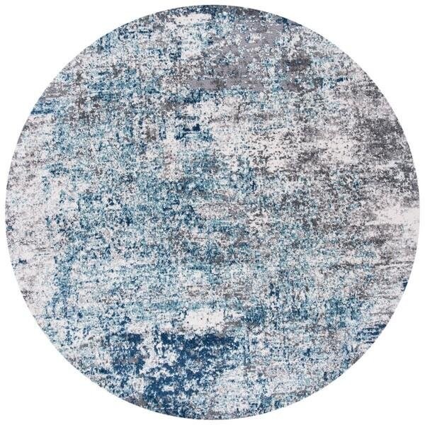 Safavieh 3 x 5 ft. Aston 700 Rectanglar Modern Contemporary Rug Light Blue & Grey - ASN705M-3
