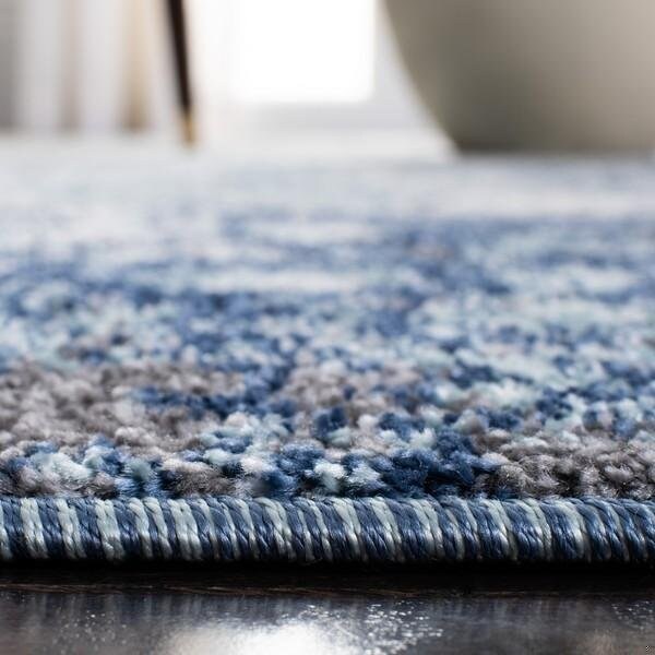 Safavieh 3 x 5 ft. Aston 700 Rectanglar Modern Contemporary Rug Light Blue & Grey - ASN705M-3