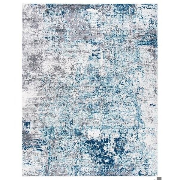 Safavieh 3 x 5 ft. Aston 700 Rectanglar Modern Contemporary Rug Light Blue & Grey - ASN705M-3