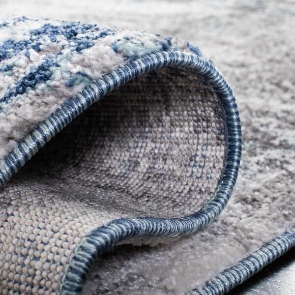 Safavieh 3 x 5 ft. Aston 700 Rectanglar Modern Contemporary Rug Light Blue & Grey - ASN705M-3