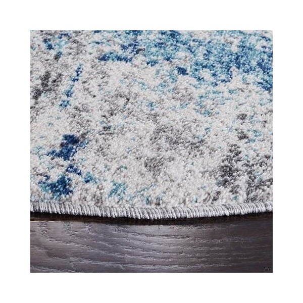 Safavieh 3 x 5 ft. Aston 700 Rectanglar Modern Contemporary Rug Light Blue & Grey - ASN705M-3
