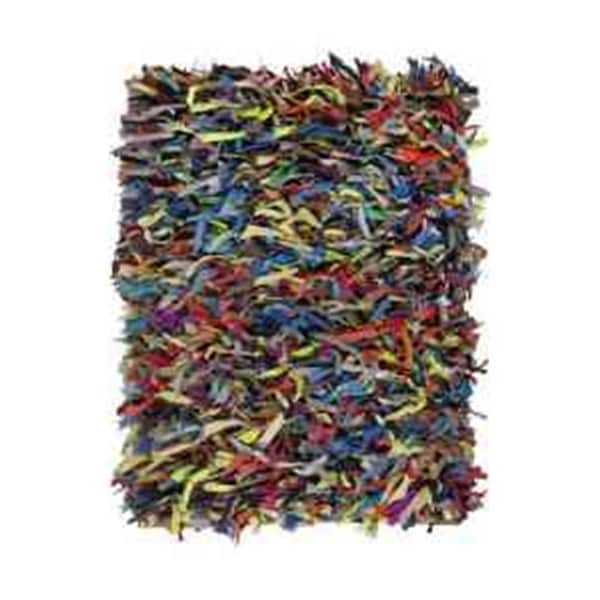 Safavieh 4 x 6 ft. Small Rectangle Shag and Flokati Leather Shag Multi Hand Knotted Rug - LSG511M-4