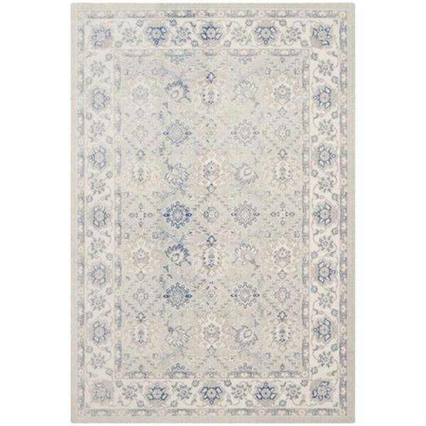 Safavieh Patina Power Loomed Rectangle Rug- Light Blue - Ivory- 5 ft. 1 in. x 7 ft. 6 in. - PTN328L-5