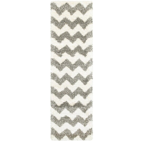 Oriental Weavers Henderson 625W9 2x8 Runner - Grey/ Ivory-Polypropylene - H625W9068230ST