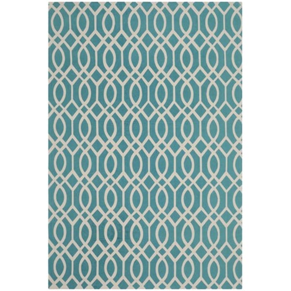 Safavieh Cedar Brook Hand Loomed Runner Rug, Light Teal - Ivory, 2 ft. 3 in. x 3 ft. 9 in. - CDR141E-24