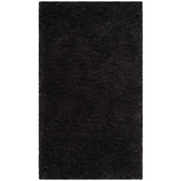 Safavieh 2 ft.-6 in. x 4 ft. Sheep Shag Hand Woven Accent Area Rug, Charcoal - SSG120C-24