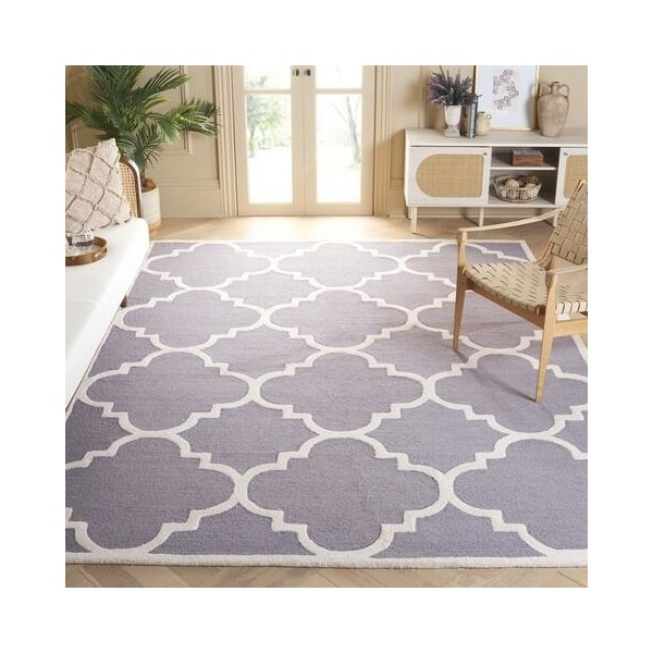 Safavieh Cambridge Hand Tufted Rectangle Rug- Silver - Ivory- 2 x 3 ft. - CAM140D-2