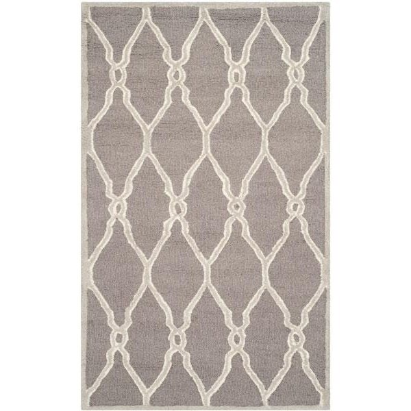 Safavieh Cambridge Runner Rug, Dark Grey and Ivory - 2 ft. 6 in. x 6 ft. - CAM352D-26