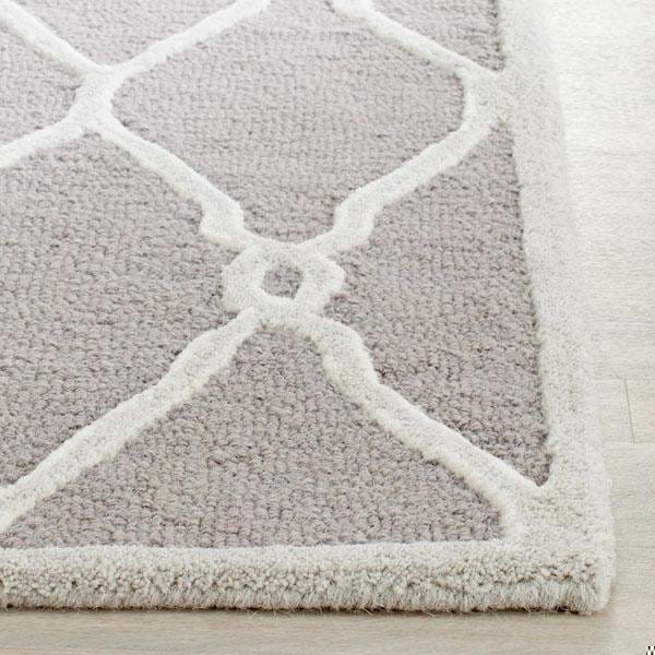 Safavieh Cambridge Runner Rug, Dark Grey and Ivory - 2 ft. 6 in. x 6 ft. - CAM352D-26