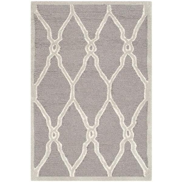 Safavieh Cambridge Runner Rug, Dark Grey and Ivory - 2 ft. 6 in. x 6 ft. - CAM352D-26