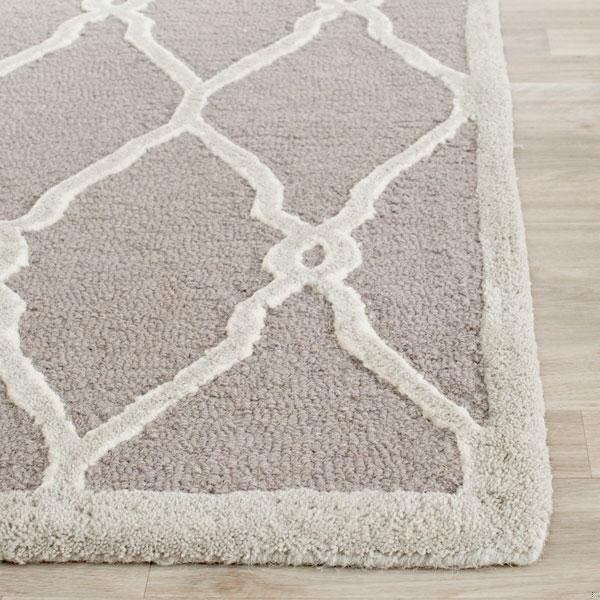 Safavieh Cambridge Runner Rug, Dark Grey and Ivory - 2 ft. 6 in. x 6 ft. - CAM352D-26