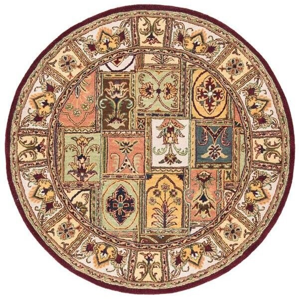 Safavieh 3 Ft. - 6 In. x 3 Ft. - 6 In. Round- Traditional Classic Assorted Hand Tufted Rug - CL386A-4R