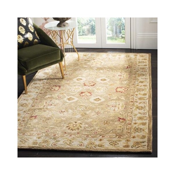 Safavieh 3 x 5 ft. Accent Traditional Antiquity- Brown and Beige Hand Tufted Rug - AT822B-3