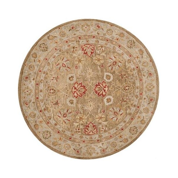 Safavieh 3 x 5 ft. Accent Traditional Antiquity- Brown and Beige Hand Tufted Rug - AT822B-3