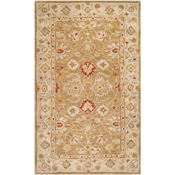 Safavieh 3 x 5 ft. Accent Traditional Antiquity- Brown and Beige Hand Tufted Rug - AT822B-3