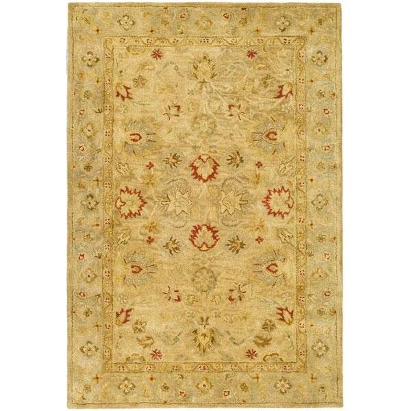 Safavieh 3 x 5 ft. Accent Traditional Antiquity- Brown and Beige Hand Tufted Rug - AT822B-3