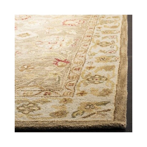 Safavieh 3 x 5 ft. Accent Traditional Antiquity- Brown and Beige Hand Tufted Rug - AT822B-3