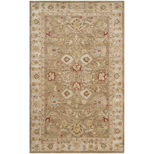 Safavieh 3 x 5 ft. Accent Traditional Antiquity- Brown and Beige Hand Tufted Rug - AT822B-3
