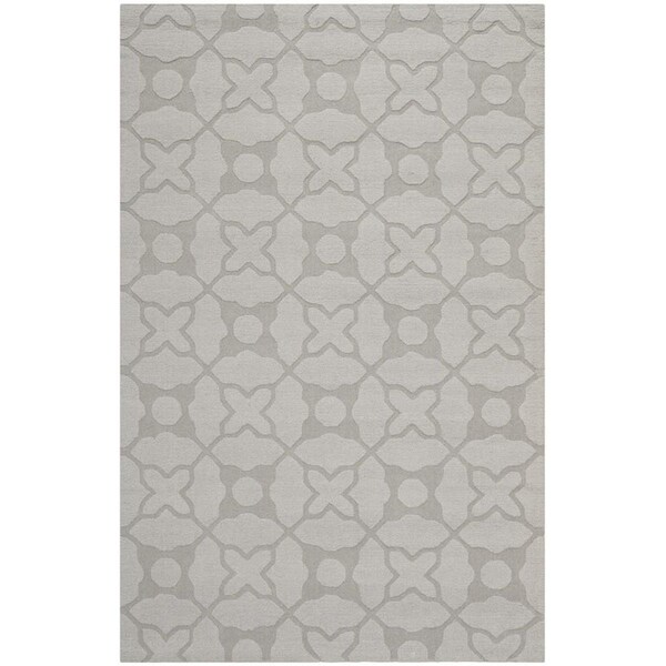 Safavieh Impressions Hand Loomed Rectangle RugSilver 5 x 8 ft. - IM820A-5